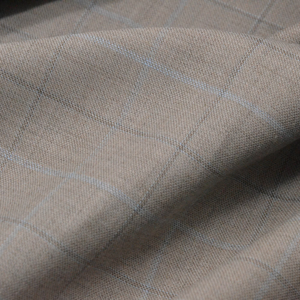 Stripe Blue Wool Woven Fabric for Suit Wholesale Supplier 7